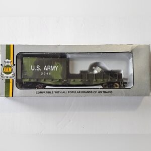 AHM US Army Search Spot Light Freight Car HO RR Railroad Train Hobby A.H.M. Toy